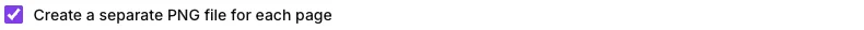 The checkbox that creates a separate image file for each page
