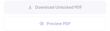 The Download Unlocked PDF and Preview PDF buttons, greyed out until a file is unlocked